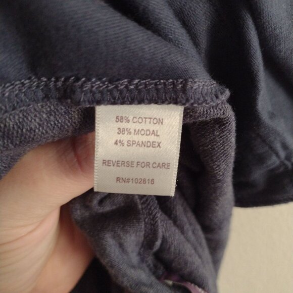 Zinni By Garnet Hill Blue Lounge Pants XL Cotton Blend Pockets Comfy - Picture 8 of 9